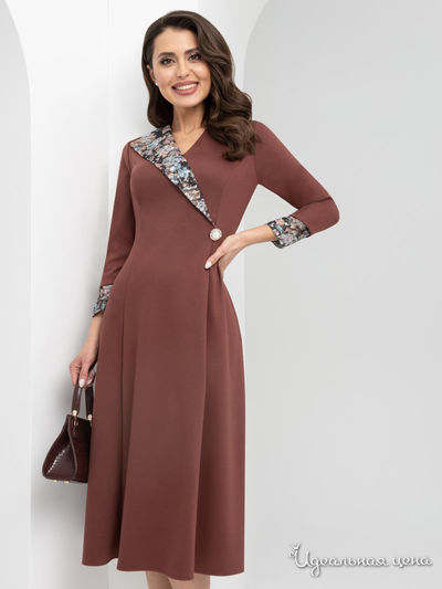Платье Вызов времени (браун), цвет коричневый