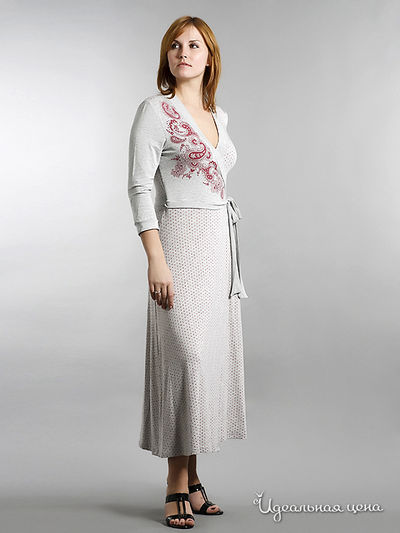 Халат Pikanto, цвет цвет серый / красный принт