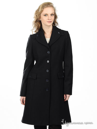 пальто Moschino, цвет цвет темно-синий