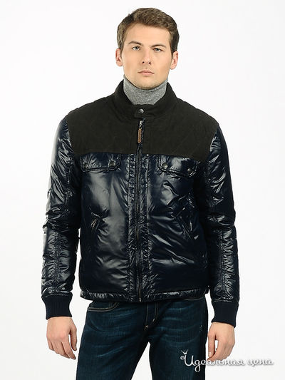 Куртка Moschino, цвет цвет темно-синий