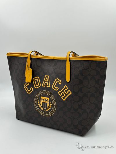  COACH, цвет коричневый