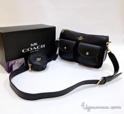  COACH, цвет черный