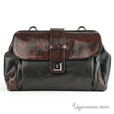 Сумка Leo Ventoni, цвет цвет черный / коричневый