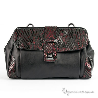 Сумка Leo Ventoni, цвет цвет черный / бордовый