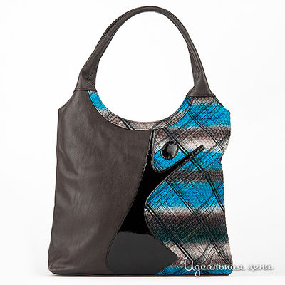 Сумка Savio, цвет цвет коричневый / бирюзовый