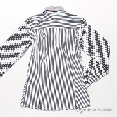 Рубашка Silvian Heach для девочки, цвет белый / принт полоска