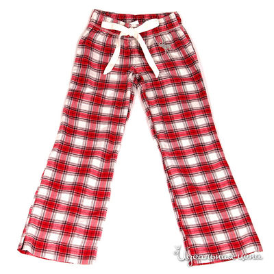 Брюки Abercrombie, цвет цвет красный / принт клетка