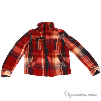 Куртка Abercrombie, цвет цвет красный / принт клетка