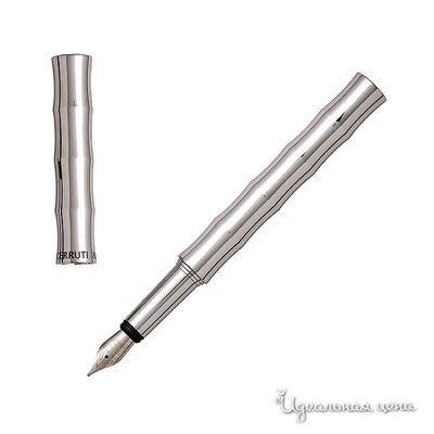 Ручка перьевая Cerutti ручки &quot;BAMBOO SILVER&quot; мужская, цвет стальной