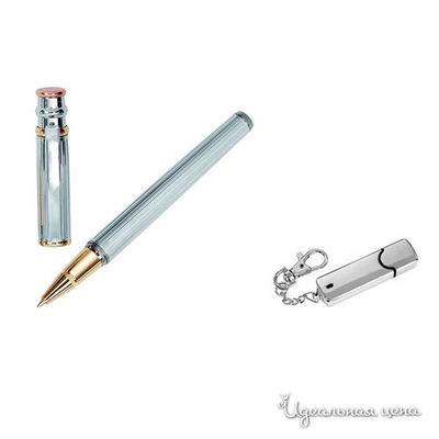 Набор Cerutti ручки &quot;SAXO&quot; мужской, цвет стальной