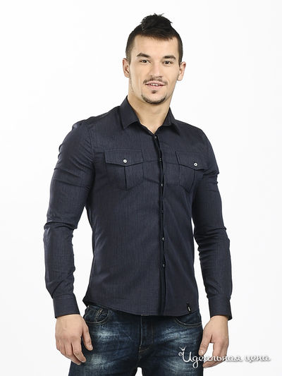 сорочка Gaudi, цвет цвет синий