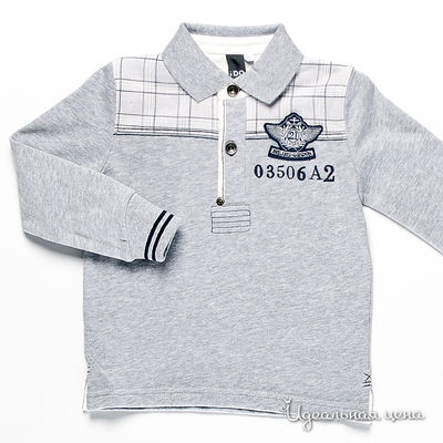 рубашка-поло Dodipetto, цвет цвет серый меланж