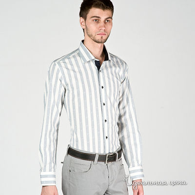 Сорочка poggino, цвет цвет белый / серый