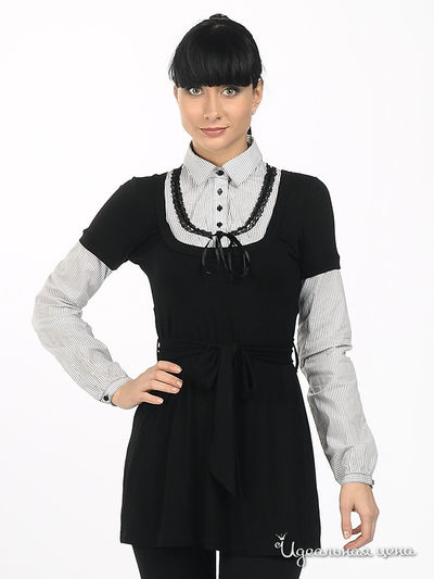 Туника Koton&Ole, цвет цвет черный / белый