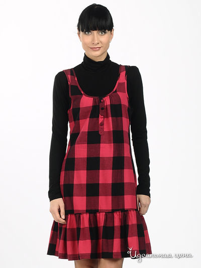 Платье Koton&Ole, цвет цвет черный / малиновый