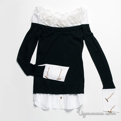 Блуза Timole, цвет цвет черный / белый