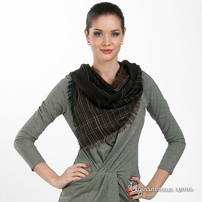 Платок Laura Biagiotti шарфы, цвет цвет черно-коричневый