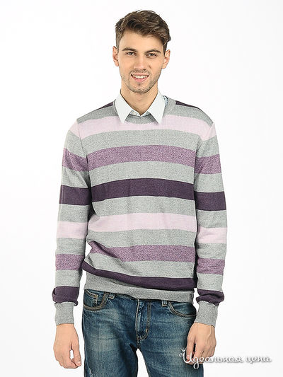 Джемпер Total Look, цвет цвет серый / сиреневый