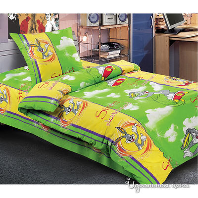 Комплект постельного белья Nordtex, цвет цвет желтый / зеленый