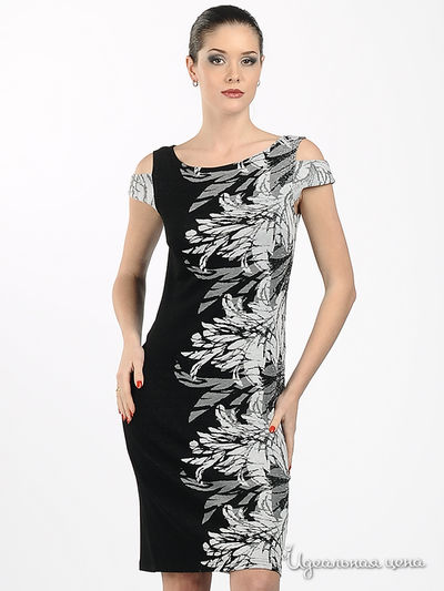 Платье Adzhedo, цвет цвет черный / белый