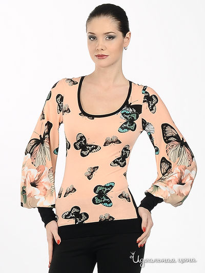 Блуза Adzhedo, цвет цвет тускло-розовый / черный