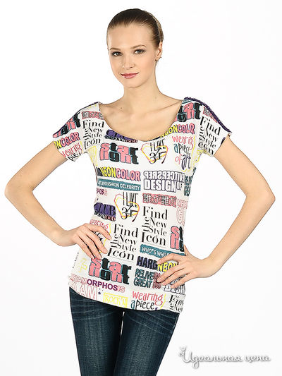 Футболка Who`s whi&Moncler, цвет цвет мультиколор