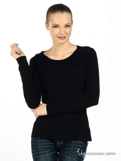 Лонгслив Who`s whi&Moncler, цвет цвет черный