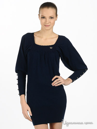 Платье Fracomina, цвет цвет темно-синий