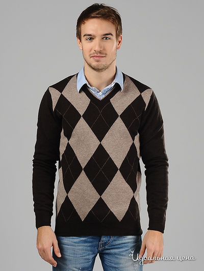 Джемпер Kanzler, цвет цвет бежевый / черно-коричневый