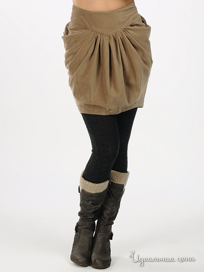 Юбка JNBY, цвет цвет бежевый