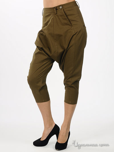 Брюки JNBY, цвет цвет хаки