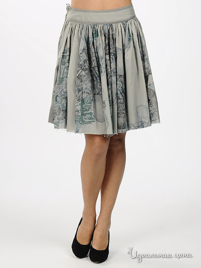 Юбка JNBY, цвет цвет серый