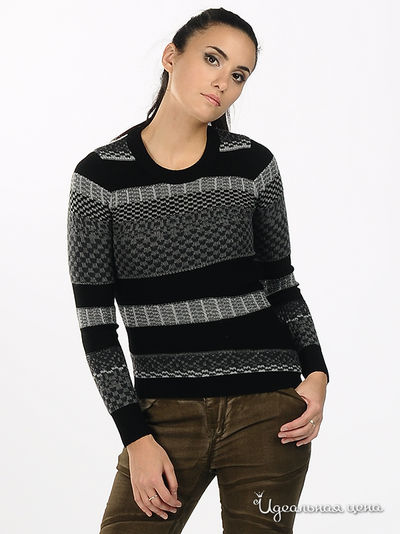 Джемпер JNBY, цвет цвет серый / черный