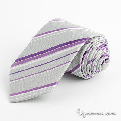 Галстук Franco Frego, цвет цвет серый / сиреневый / фиолетовый