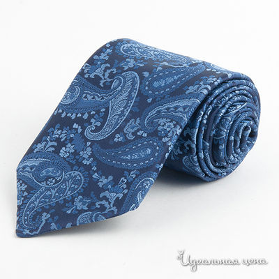 Галстук Franco Frego, цвет цвет синий / принт огурец