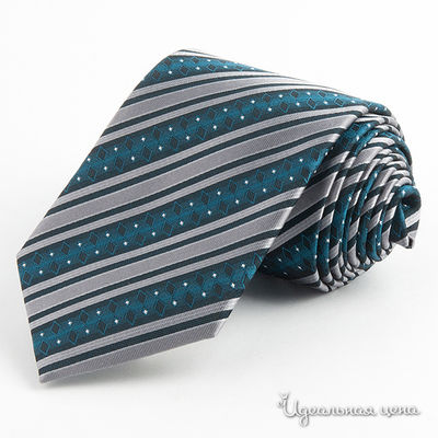 Галстук Franco Frego, цвет цвет серый / берлинская лазурь