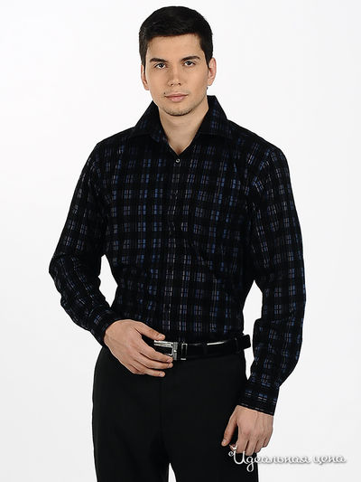 сорочка Franco Frego, цвет цвет черный / синий / бордовый