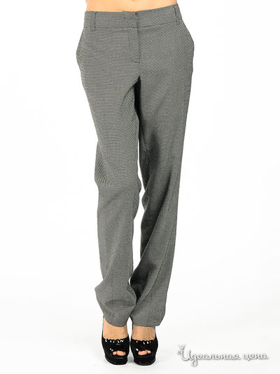 Брюки NafNaf, цвет цвет белый / черный