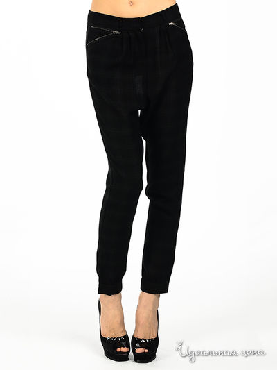 Брюки NafNaf, цвет цвет черный