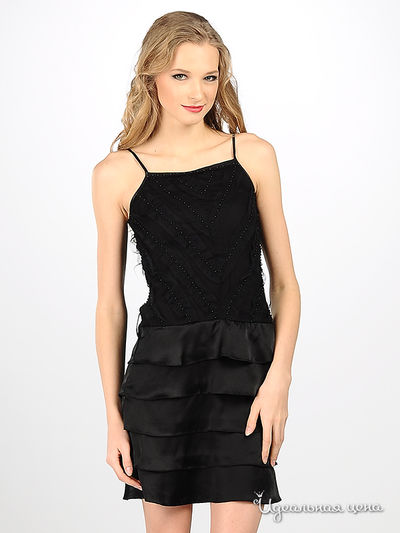 Платье NafNaf, цвет цвет черный