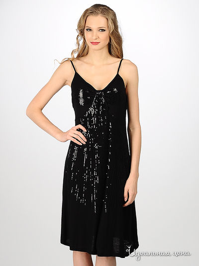 Платье NafNaf, цвет цвет черный