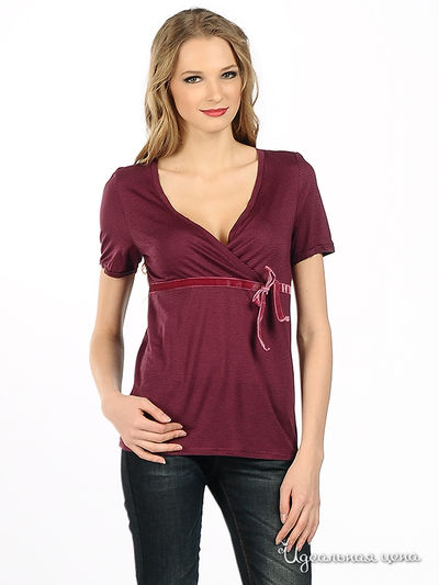 Футболка NafNaf, цвет цвет фиолетовый