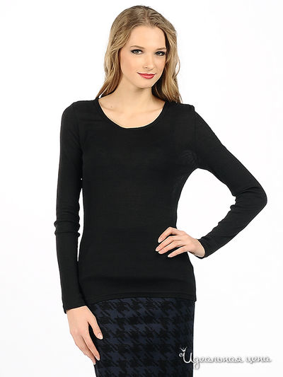 Лонгслив NafNaf, цвет цвет черный