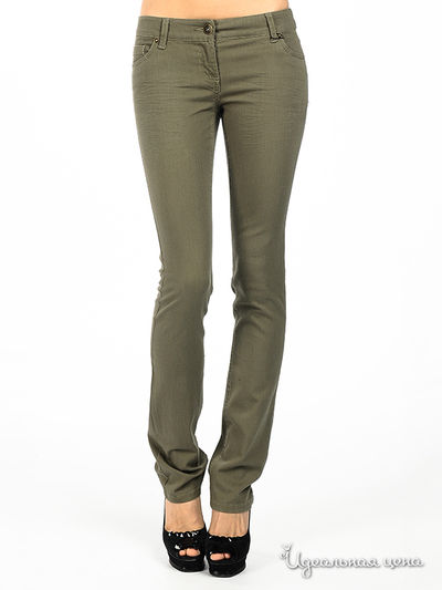 Брюки NafNaf, цвет цвет хаки