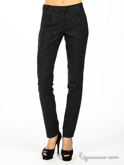 Брюки NafNaf, цвет цвет темно-серый меланж