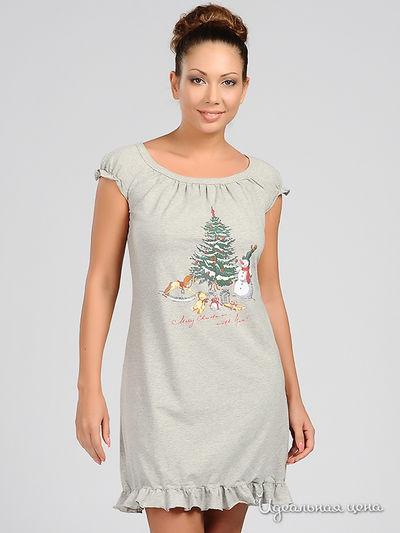 Ночная сорочка Yax, цвет цвет серый