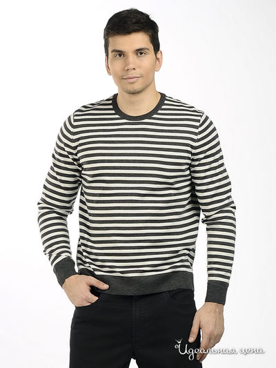 Джемпер Alessandro Bonimi, цвет цвет серый / белый