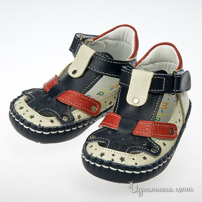 Туфли m-city, цвет цвет черный / белый