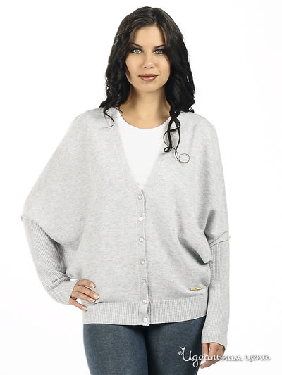 Кардиган Alessandro Bonimi, цвет цвет светло-серый