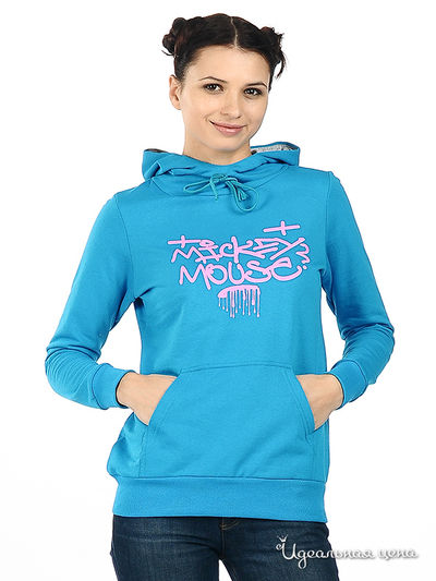 Толстовка Disney, цвет цвет бирюзовый / розовый